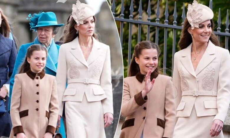 Princess Charlotte Follows Kate Middleton Style Rule In Elegant Easter Appearance