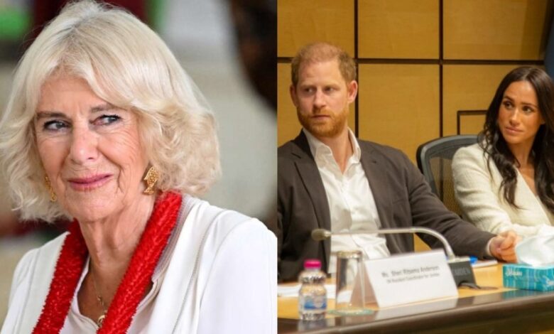 Queen Camilla Unfazed As Prince Harry Reacts To Explosive Meghan Markle Remark