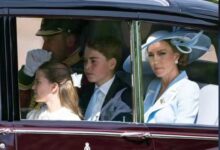 Princess Kate Stuns As Prince William And Children Make Grand Trooping The Colour Arrival