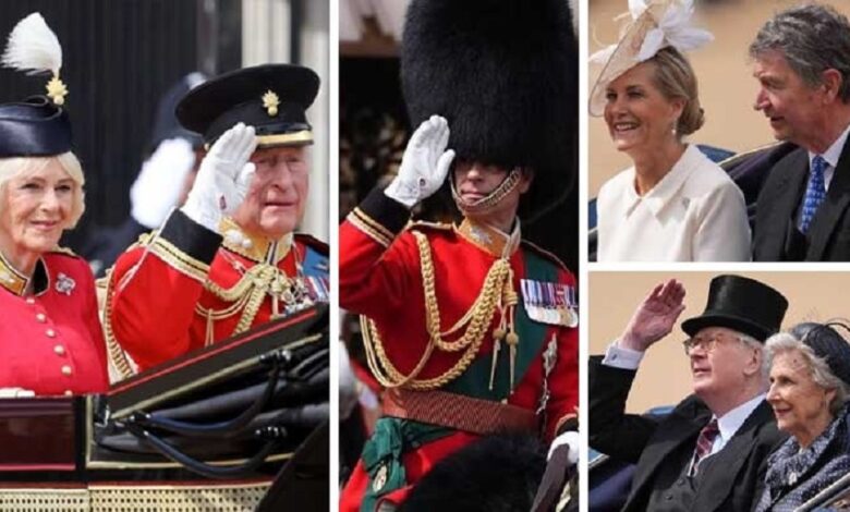 Royals Present United Front For King Charles At Trooping The Colour As Senior Family Members Gather