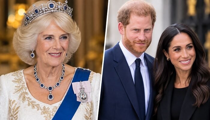 Palace Pushes Queen Camilla as Prince Harry and Meghan Markle Dominate Headlines in UK